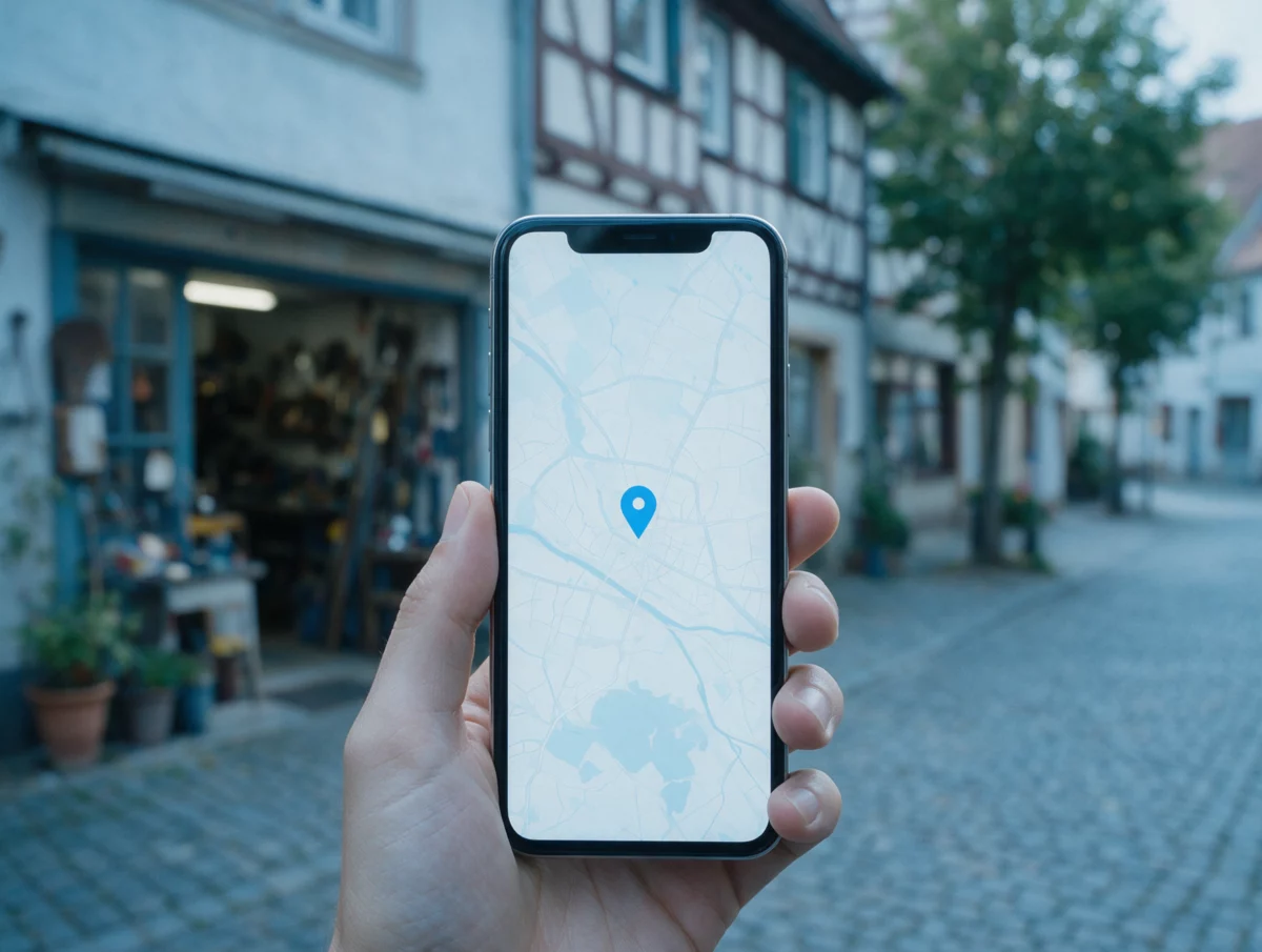 Betrieb wird über die lokale Suche gefunden Betrieb wird über die lokale Suche gefunden