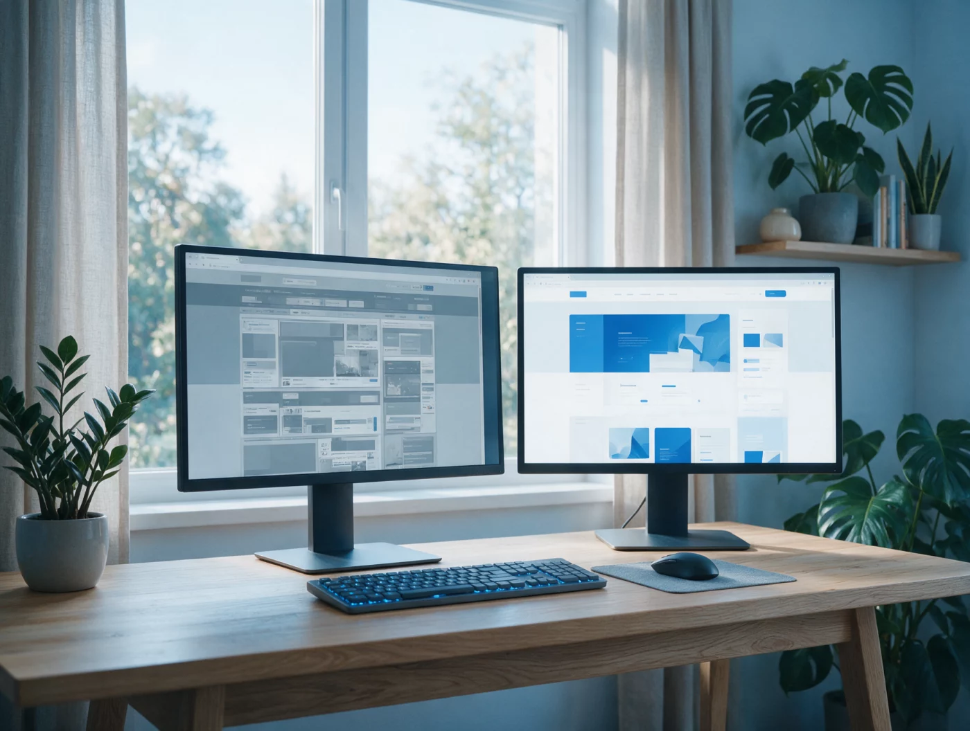 Website-Relaunch: alte und neue Website auf zwei Bildschirmen Website-Relaunch: alte und neue Website auf zwei Bildschirmen